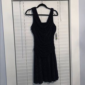 Dark navy shimmering dress